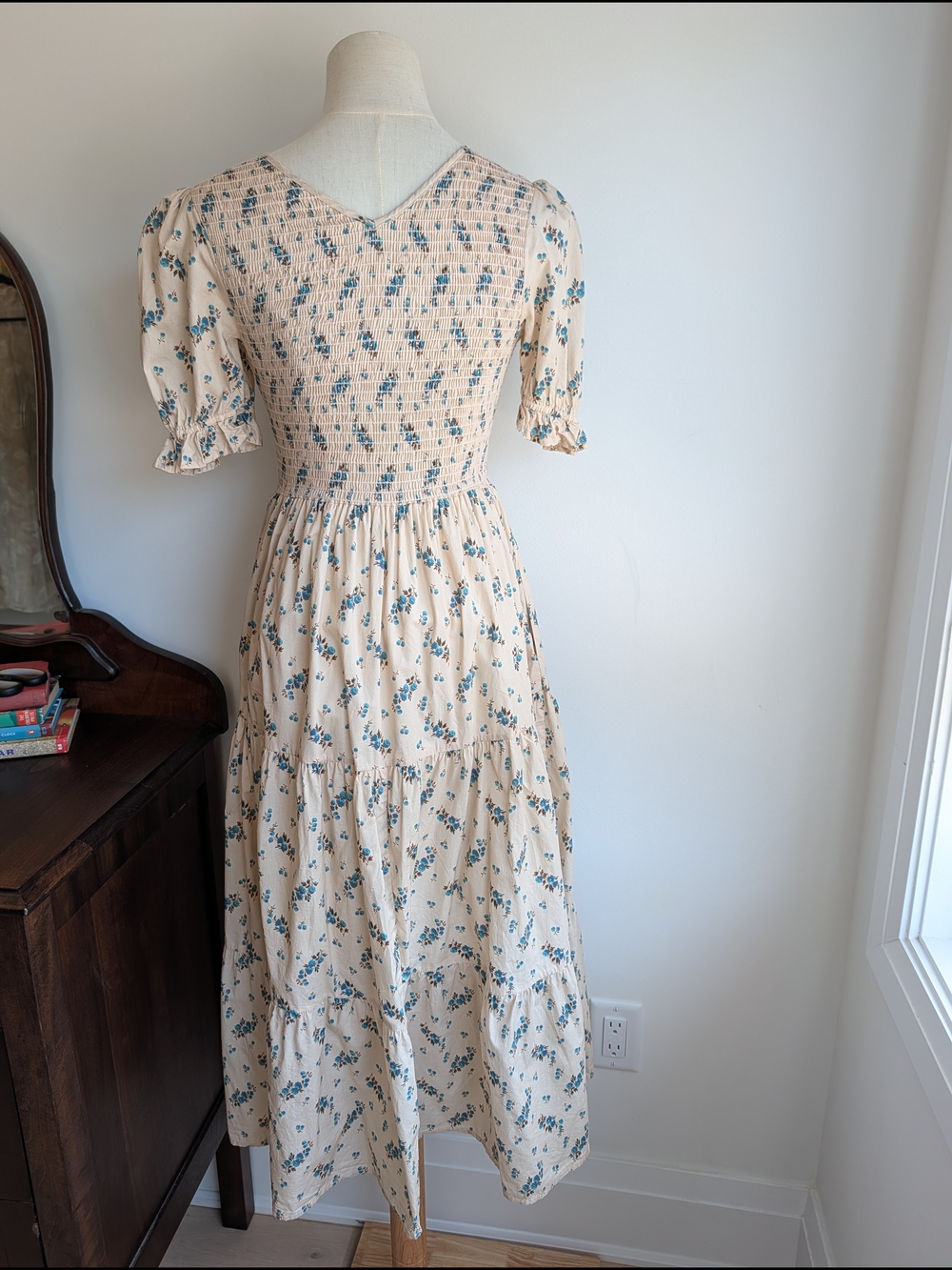 Christy Dawn Brooklyn Dress In Mums Ditsy Cream - Picture 5 of 8